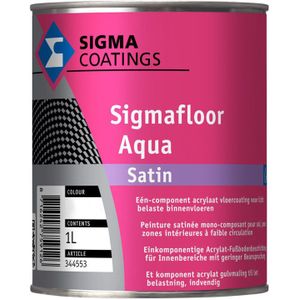 Sigma Sigmafloor Aqua Satin 5 liter 100% Wit - Betonverf & Vloercoating