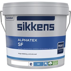 Sikkens Alphatex SF Mat - Muurverf 5 liter Donkere kleur - Muurverf