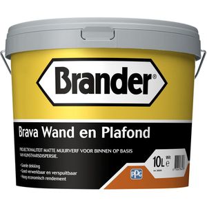 Brander Brava Wand en Plafond 10 liter Kleur - Muurverf