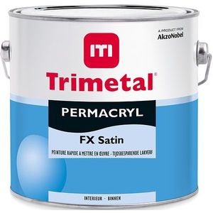 Trimetal Permacryl FX Satin 2,5 Liter Donkere kleur - Schakel- & Systeemverf