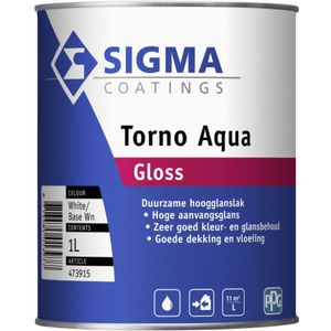 Sigma - Torno Aqua Gloss - Lakverf - Hoogglanzend - Watergedragen - Buiten