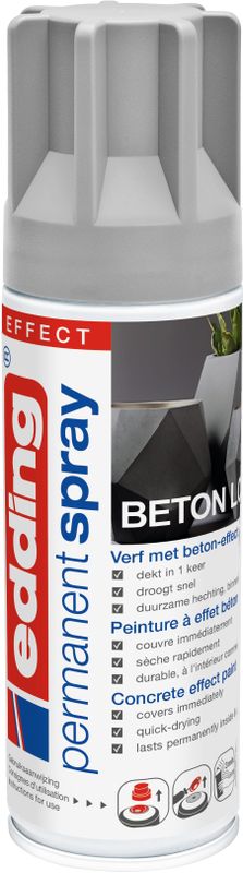 edding - Permanent Spray Mat - Beton Look - 200 ML - Acryl-Pigmentinkt