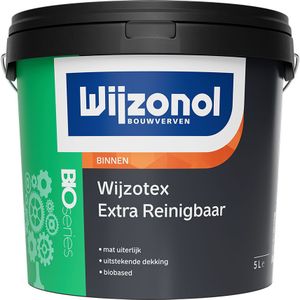 Wijzonol Wijzotex Extra Reinigbaar BIO 5 liter Donkere kleur - Muurverf