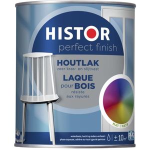Histor Perfect Finish Houtlak - Mat 1,25 liter Donkere kleur - Aflakken