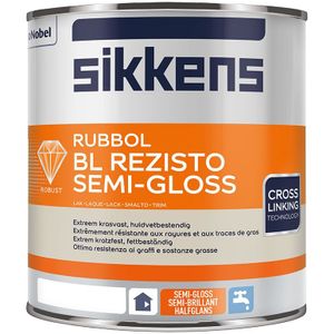 Sikkens Rubbol BL Rezisto Semi Gloss 1 liter Donkere kleur - Aflakken