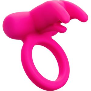 Cockring met triple Clitoris Stimulatie Oplaadbaar