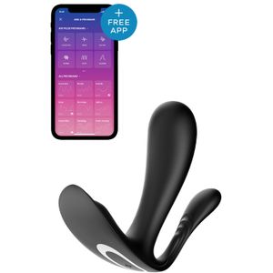 Satisfyer - Top Secret + - Draagbare g-spot vibrator met anaalstimulator