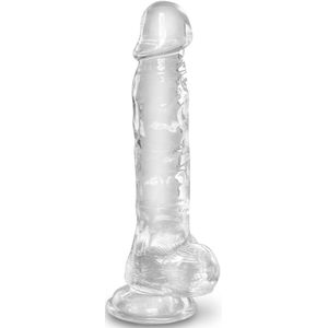 King Cock - Dildo met zuignap en ballen - 22,2 cm