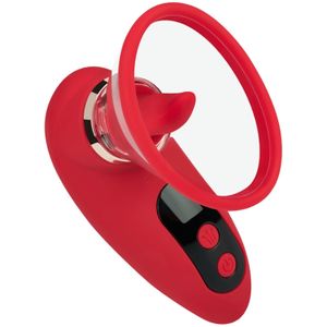 Lick-vibrator met zuigfunctie, 12,5 cm