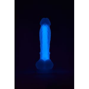 Radiant - Glow in the dark dildo met zuignap - 19 cm