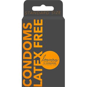 'Condoms Latex Free', 12 stuks, 53 mm