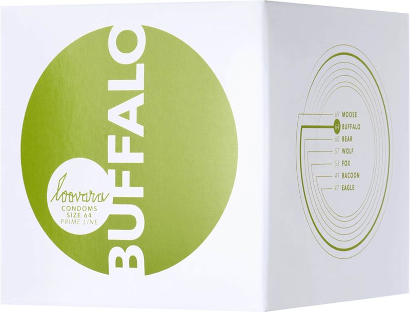 Buffalo - 64 Condom - 12 Stuks - 64 mm