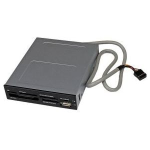StarTech.com Interne USB 2.0 multimedia card reader - 22-in-1 front panel kaartlezer 3,5