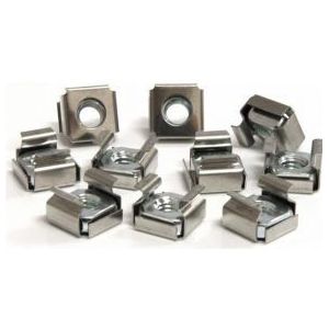 StarTech.com 50 Stuks M6 Plaatmoeren voor Serverrack