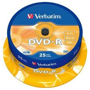 Verbatim DVD-R 16X 25st. Spindle