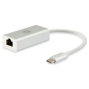 Level One - USB-0402 - Netwerkkaart - Zilver/Wit - Bedraad - USB Type-C