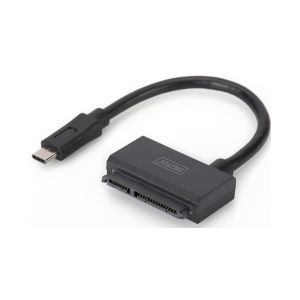 ASSMANN Electronic DA-70327 USB 3.1 (Gen 2) Type-C SATA 22-Pin Zwart kabeladapter/verloopstukje