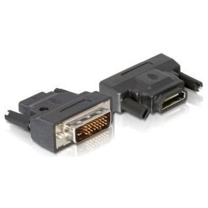 Delock 65024 Adapter DVI 24+1 pin male naar HDMI female met LED