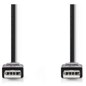 USB 2.0-Kabel | A Male - A Male | 2,00 m | Zwart
