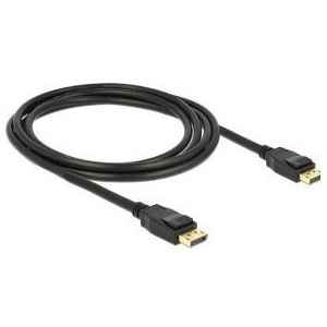 DeLOCK 83806 DisplayPort kabel 2m 1.2a male/male zwart