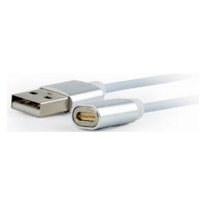Gembird - Magnetische 3-in-1 USB oplaadkabel, 1 meter - Lightning/MicroUSB/USB-C
