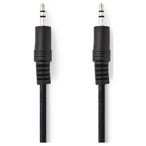 Stereo audiokabel | 3,5 mm male - 3,5 mm male | 1,5 m | Zwart