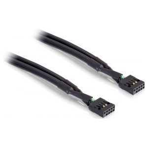 DeLOCK 82437 Interne USB2.0-kabel pinheader 10pin female <> pinheader 10pin female 50cm