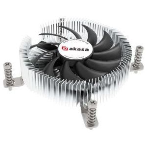 Akasa AK-CC6610EP01 koelsysteem voor computers Processor Luchtkoeler 7,5 cm Zwart, Zilver 1 stuk(s)