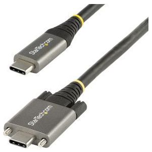 StarTech.com 50cm Vergrendelbare USB-C Kabel met Zijschroef, 10Gbps, USB 3.1/3.2 Gen 2 Type-C Kabel,