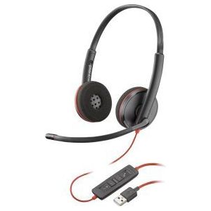 HP Blackwire C3220 UC Headset Bedraad Handheld Kantoor/callcenter USB Type-A Zwart