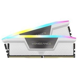 CORSAIR - Vengeance RGB - RAM Geheugen - Wit - 32GB (2x16GB) 6000MHz CL30 Intel XMP iCUE Compatibel