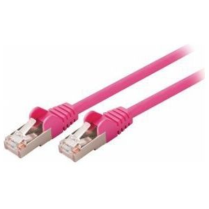 Valueline VLCP85121P05 0.5m Cat5e SF/UTP (S-FTP) Roze netwerkkabel
