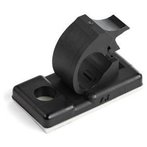 StarTech.com 100 Zelfklevende Kabelmanagement Clips, 5.5mm, Zwart, Netwerk/Ethernet/Bureau/Computer