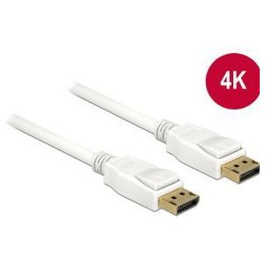 DeLOCK 84876 DisplayPort kabel 1m male/male wit