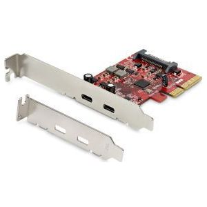 StarTech.com 2-poorts PCIe USB 3.1 kaart 2x USB-C USB 3.1 Gen 2 tot 10 Gbps