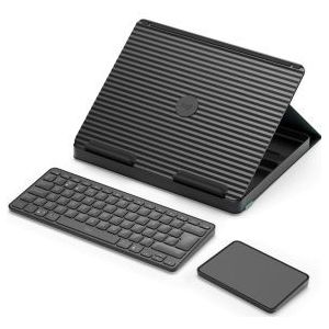 Logitech Casa Pop-Up Desk QWERTY Brits Engels Bluetooth Grijs