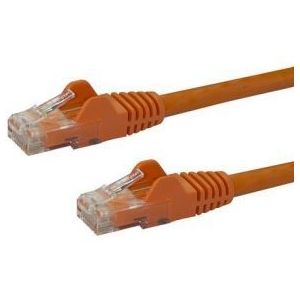 StarTech.com Cat6 netwerkkabel met snagless RJ45 connectoren UTP patchkabel oranje 0,5m