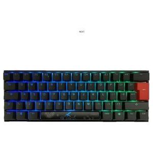 Ducky One 2 Pro Mini - Gamingtoetsenbord - RGB - Cherry MX Black - 60% Mini
