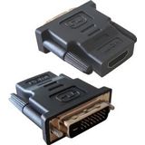 Techly DVI-D - HDMI M/F DVI-D HDMI Zwart kabeladapter/verloopstukje - [IADAP-DVI-HDMI-F]