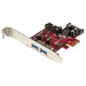 StarTech.com 4-poorts PCI Express USB 3.0 kaart 2 extern, 2 intern SATA-voeding