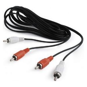 Gembird CCA-2R2R-10 audio kabel 3 m 2 x RCA Zwart, Rood, Wit