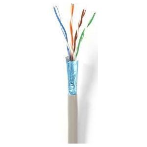 Netwerk Kabel Rol - CAT6 - Stranded - F/UTP - Koper - 50.0 m - Binnenshuis - Rond - PVC - Grijs - Gift Box