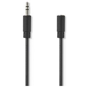 Stereo-Audiokabel | 3,5 mm Male - 3,5 mm Female | 5,0 m | Zwart [CAGP22050BK50]