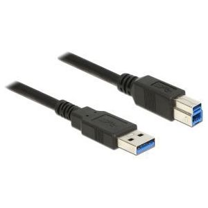DeLOCK 85065 0.5m USB A USB B Zwart USB-kabel