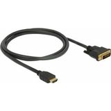 DeLOCK 85652 video kabel adapter 1 m HDMI Type A (Standard) DVI Zwart