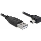 Delock 82682 Kabel USB-A male > USB mini-B male haaks 90° links