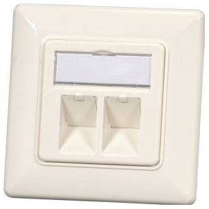 EFB Elektronik ET-25085V2 RJ-45 Wit wandcontactdoos