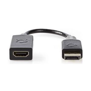 DisplayPort - HDMI-kabel | DisplayPort male - HDMI-uitgang | 0,2 m | Antraciet [CCBW37150AT02]