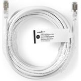 CAT6a-Kabel | SF/UTP | RJ45 Male | RJ45 Male | 7.50 m | Rond | PVC | Wit | Label