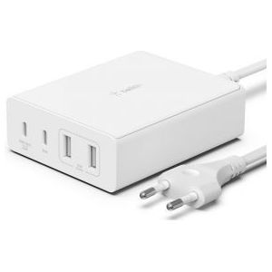 Belkin netlader 108W 4-Port GaN. 2xUSB-C 2xUSB-A WCH010vfWH